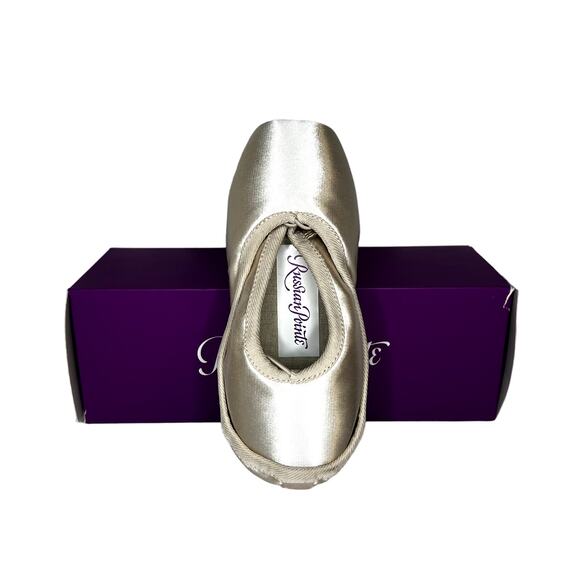 Russian Pointe Brava size 34 w2 v2 u-cut w/drawstring Flexible Soft Shank NIB - Picture 6 of 13